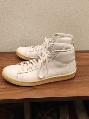 New Balance x J. Crew (891) White High-Top Leather Sneakers